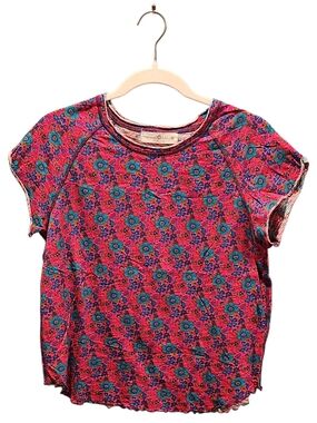 NATURAL LIFE Floral Short Sleeve Medium Cotton ITee